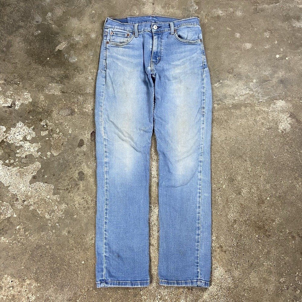 Levi's 511 Jeans Size 32x32 Blue Denim Light Wash Slim Fit Narrow Leg Casual